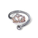 Taraash 925 Sterling Silver Tiara Finger Ring For Girls - Taraash