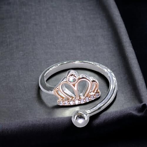 Taraash 925 Sterling Silver Tiara Finger Ring For Girls - Taraash