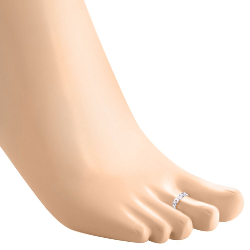 Taraash 925 Sterling Silver Toe Ring For Women Silver-LR0640S - Taraash