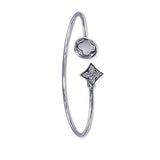 Taraash 925 Sterling Silver Top Openable Bangle For Women - Taraash