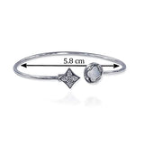 Taraash 925 Sterling Silver Top Openable Bangle For Women - Taraash