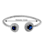 Taraash 925 Sterling Silver Top openable CZ Bangle For Women - Taraash
