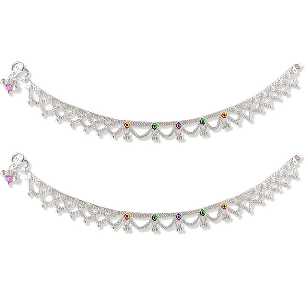 Taraash 925 Sterling Silver Traditional Anklets For Women - Taraash