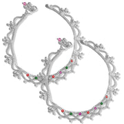 Taraash 925 Sterling Silver Traditional Chain Anklets For Women - Taraash
