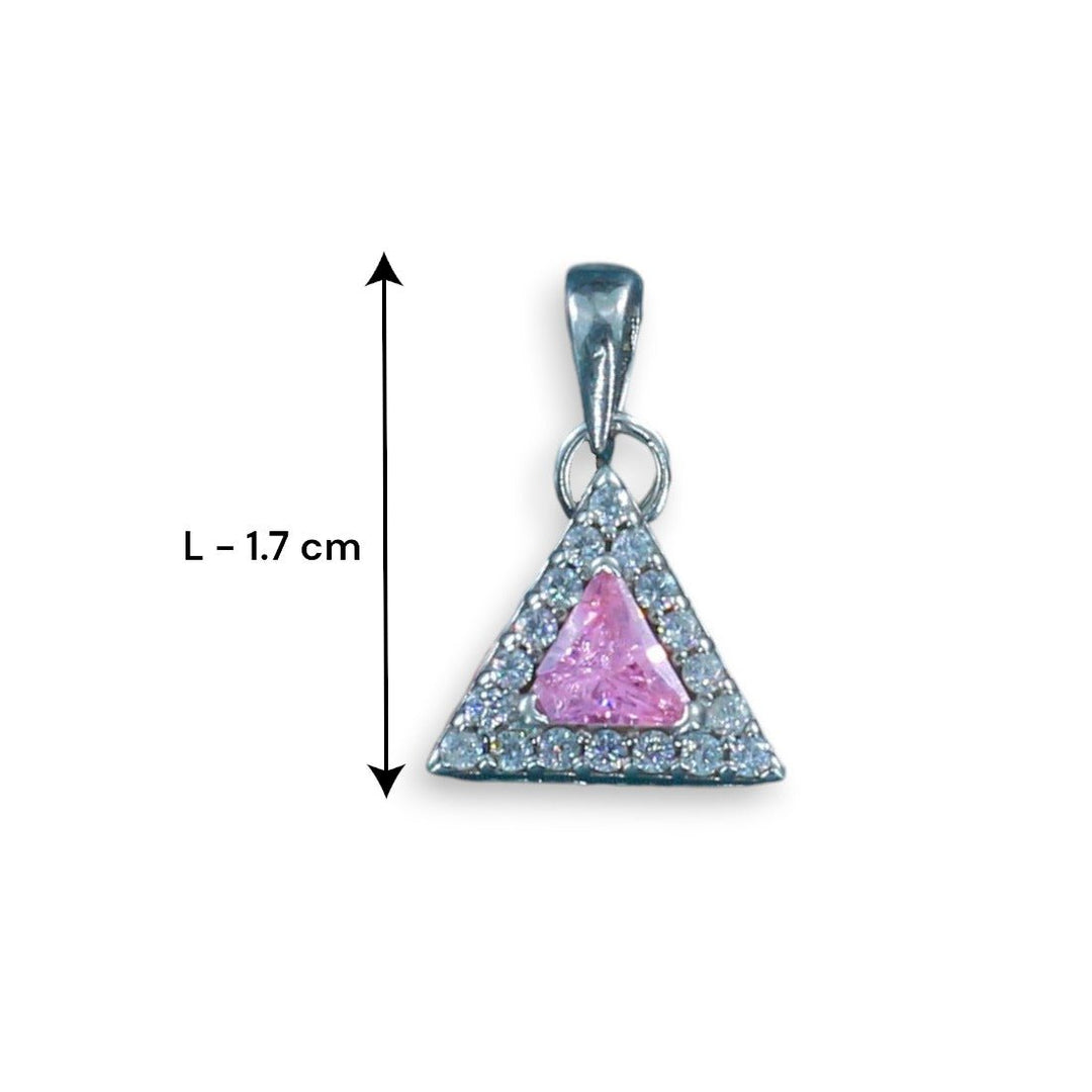 Taraash 925 Sterling Silver Triangle Shape CZ Jewellery Sets For Women - Taraash