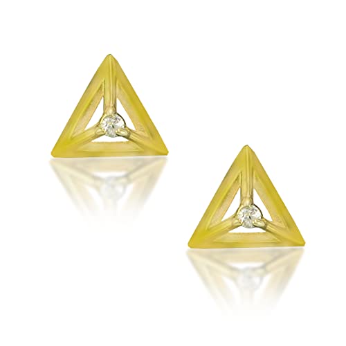 Taraash 925 Sterling Silver Trinagle Earrings | Stud | Studs For Women - Taraash