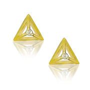 Taraash 925 Sterling Silver Trinagle Earrings | Stud | Studs For Women - Taraash
