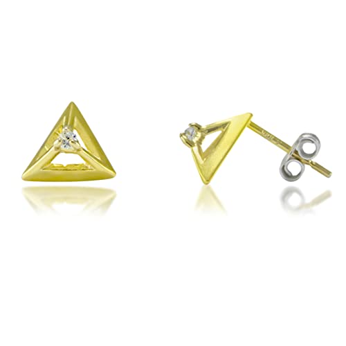 Taraash 925 Sterling Silver Trinagle Earrings | Stud | Studs For Women - Taraash