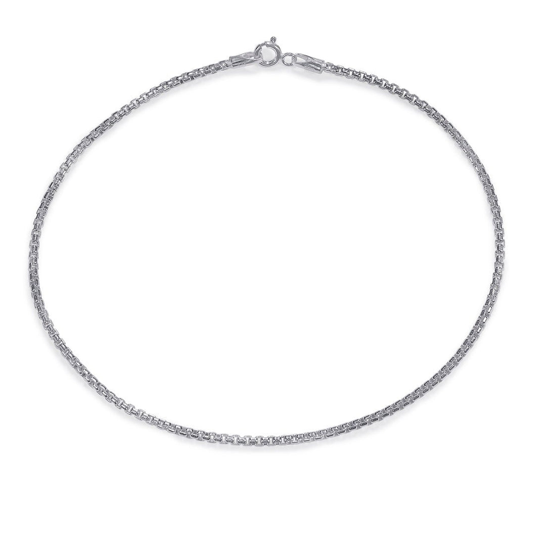 Taraash 925 Sterling Silver Venetian Chain Anklet For Women VHRW200S10H - Taraash