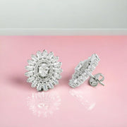 Taraash 925 Sterling Silver White CZ Earrings For Women - Taraash