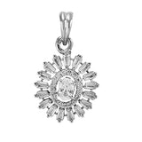 Taraash 925 Sterling Silver White CZ Pendant For Women - Taraash