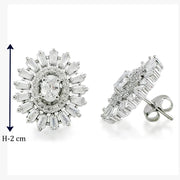 Taraash 925 Sterling Silver White CZ Pendant Set For Women - Taraash