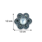 Taraash 925 Sterling Silver White Enamel Earrings For Women - Taraash