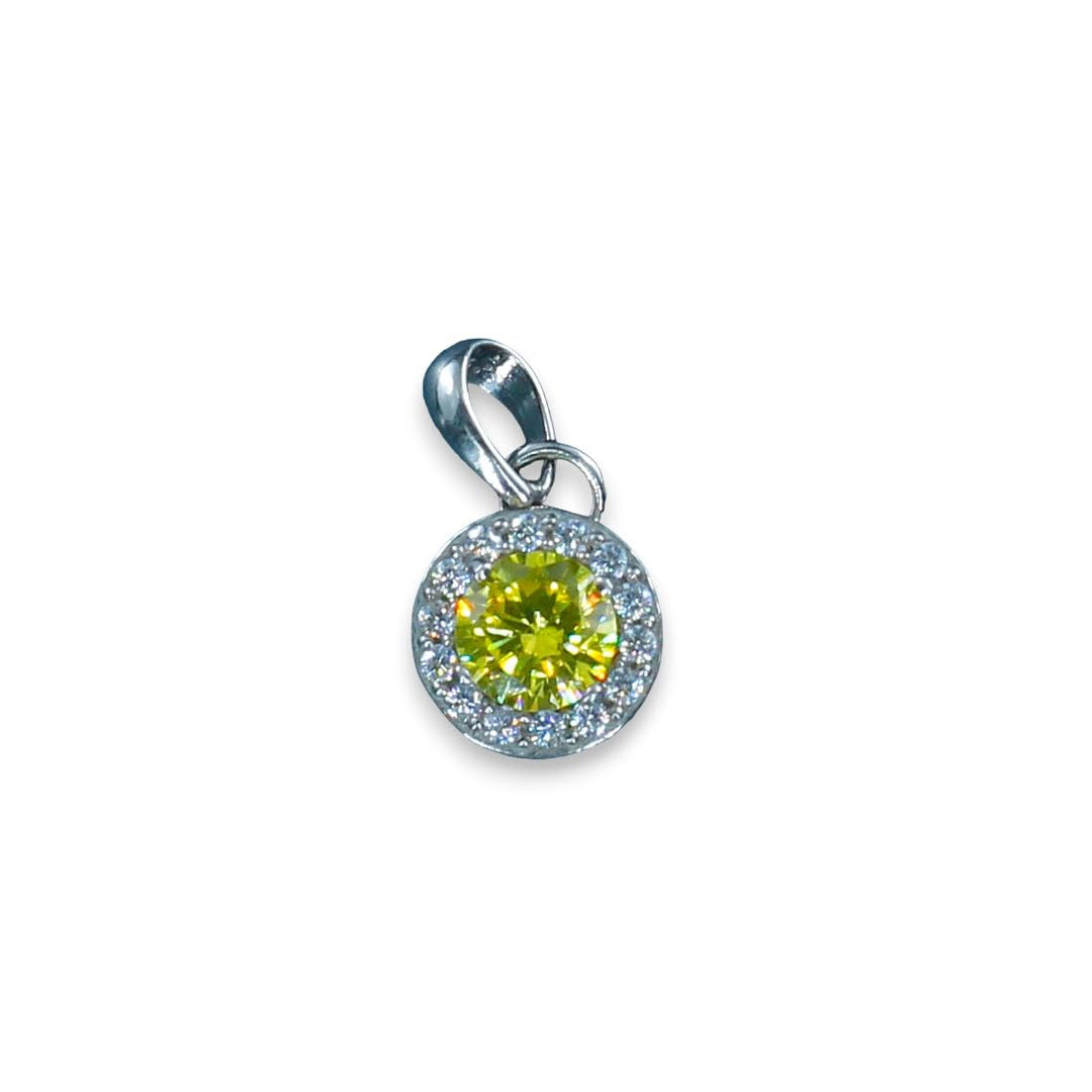 Taraash 925 Sterling Silver Yellow CZ Jewellery Set For Women - Taraash