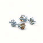 Load image into Gallery viewer, Taraash 925 Sterling Silver Yellow Sapphire Round Solitaire CZ Stud Earrings For Women CBER226I-03 - Taraash
