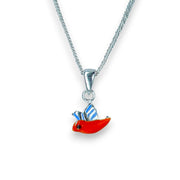 Taraash 925 Sterling SilverEnamel Bird Locket Set For Girls - Taraash