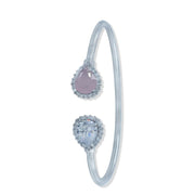 TARAASH 925 Sterling Solitaire CZ Bangle For Women - Taraash