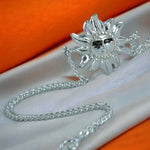 Load image into Gallery viewer, Taraash 925 Sterling Sun Silver Chain Rakhi For Brother - Taraash
