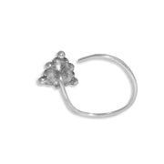 Taraash 925 Sterling Vintage Style Nose Pin | Nose pin for Girls | Silver Nose Pin - Taraash