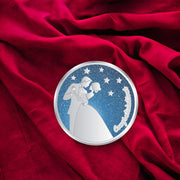 Taraash 999 Congratuations 10 gm Blue Enamel With Star And Cute Couple Coin For Gifting By ACPL - Taraash