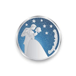 Load image into Gallery viewer, Taraash 999 Congratuations 100 gm Blue Enamel With Star And Cute Couple Coin For Gifting By ACPL - Taraash
