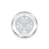Taraash 999 Purity 10 gm Laxmi Ganesh Silver Coin By ACPL - Taraash