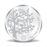 Taraash 999 Purity 10 grams Banyan Tree Silver Coin By ACPL - Taraash