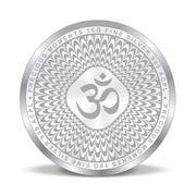 Taraash 999 Purity 10 grams Laxmi Ganesh Saraswati Silver Coin With Packaging By ACPL - Taraash