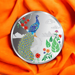 Load image into Gallery viewer, Taraash 999 Purity 100 Gram Peacock Silver Coin By ACPL - Taraash
