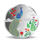 Load image into Gallery viewer, Taraash 999 Purity 100 Gram Peacock Silver Coin By ACPL - Taraash
