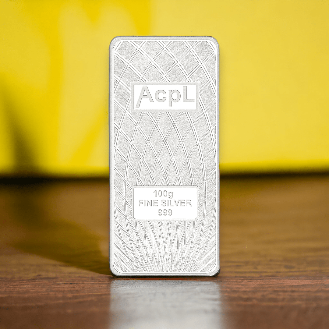 Taraash 999 Purity 100 grams Silver Bar Coin By ACPL - Taraash
