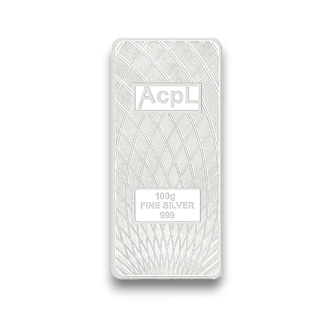Taraash 999 Purity 100 grams Silver Bar Coin By ACPL