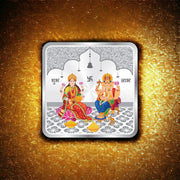 Taraash 999 Purity 20 gm Lakshmi Ganesha Silver Coin By ACPL - Taraash