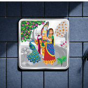 Taraash 999 Purity 20 grams Radha Krishna Silver Coin By ACPL - Taraash