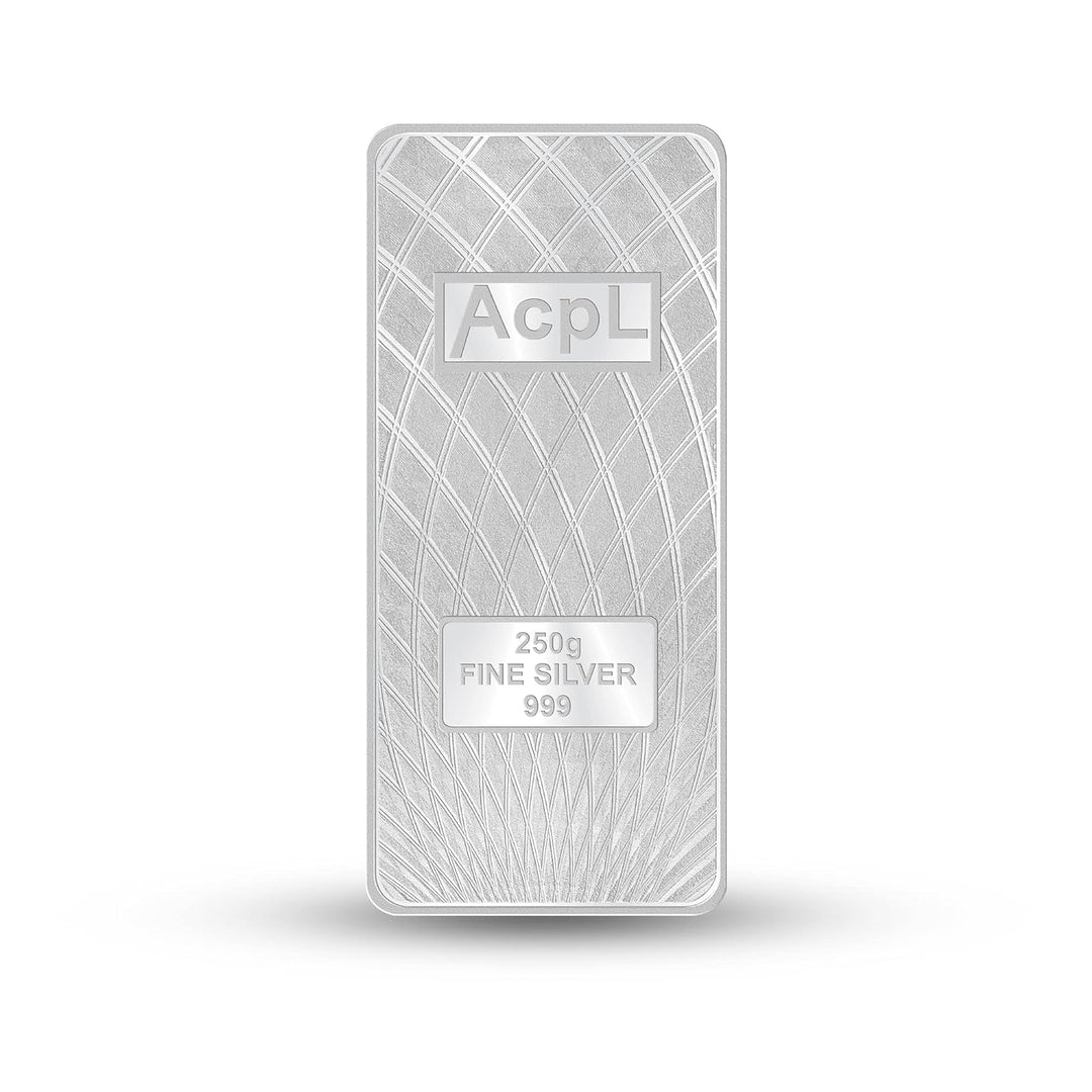 Taraash 999 Purity 250 grams Silver Bar Coin By ACPL - Taraash