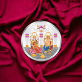 Taraash 999 Purity 50 gm Lakshmi ji & Ganesh ji Palace Silver Coin By ACPL - Taraash