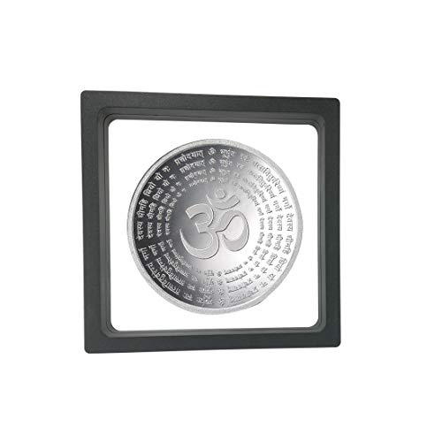 Taraash 999 Purity 50 gm Sunrise Gayatri Mantra Silver Coin With Gift Packaging By ACPL - Taraash