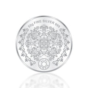 Taraash 999 Purity 50 Gram Flower Bouquet Coin |50 gm Silver Coin | Coin For Gifting | Corporate Gifting Coin - Taraash