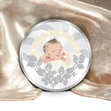 Taraash 999 Purity 50gm Best Wishes New born baby Silver Coin By ACPL - Taraash
