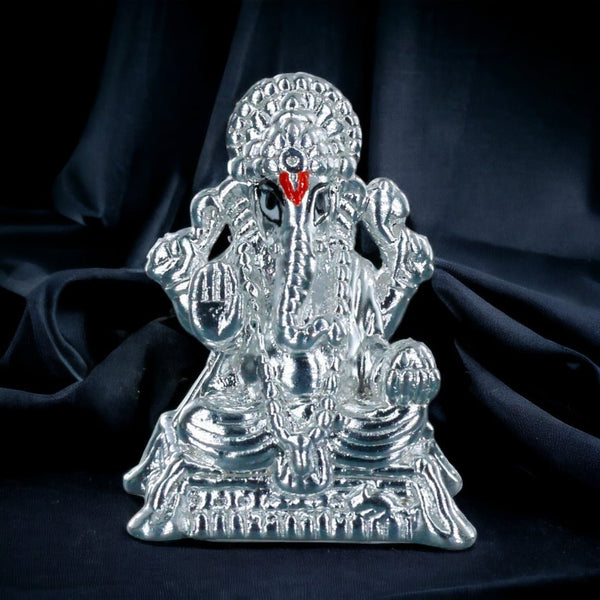 Taraash 999 Purity Ganesha with long trunk Design Idol By ACPL - Taraash