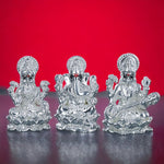 Load image into Gallery viewer, Taraash 999 Purity Lakshmi Ganesha Saraswati Design Idol By ACPL - Taraash
