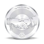 Load image into Gallery viewer, Taraash 999 Silver 10 Gram Wedding Coin For Newly Married Couple CF24R12G10W - Taraash
