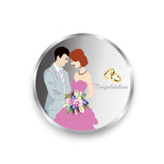 Taraash 999 Silver 20 gm Wedding Coin For Newly Married Couple By ACPL - Taraash