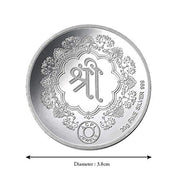 Taraash 999 Silver 20 gram Laxmi, Ganesh & Saraswati Coin By ACPL - Taraash