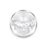 Taraash 999 Silver 50 gm Wedding Coin For Newly Married Couple By ACPL - Taraash