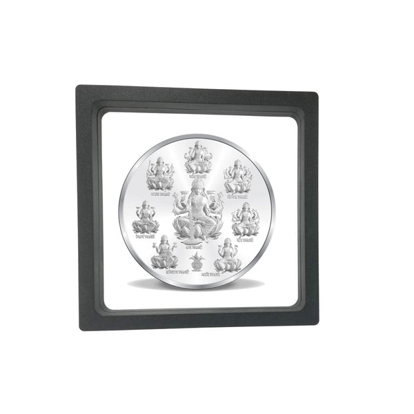 Taraash 999 Silver 50 gram Godess Ashta Lakshmi Coin With Gift Packaging By ACPL - Taraash