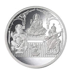Load image into Gallery viewer, Taraash 999 Silver 50 gram Laxmi, Ganesh &amp; Saraswati Coin By ACPL - Taraash
