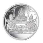 Load image into Gallery viewer, Taraash 999 Silver 50 gram Laxmi, Ganesh &amp; Saraswati Coin By ACPL - Taraash
