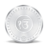 Taraash 999 Silver Color Guru Nanak Dev ji 100 gm Coin For Gifting - Taraash