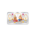 Load image into Gallery viewer, Taraash 999 Silver Color Lakshmi Ganesha 50 gm Bar Coin - Taraash
